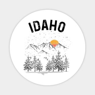 Idaho State Vintage Retro Magnet